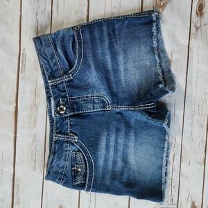 Girls denim shorts. Sz 10-12.